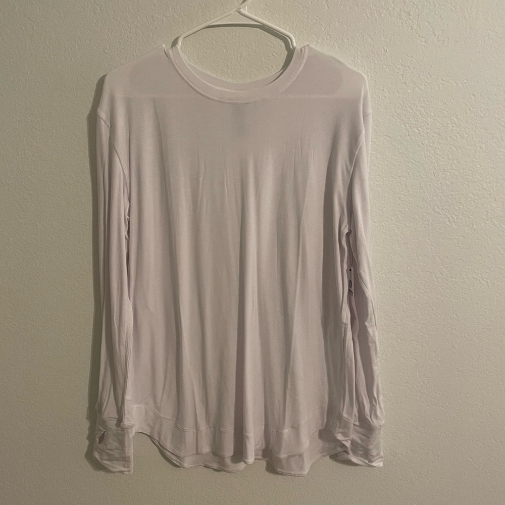 Mono b long sleeve top-white size large